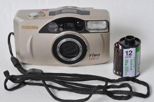 Samsung FINO 140S Zoom+ 38-140 mm analoge camera, Audio, Tv en Foto, Fotocamera's Analoog, Zo goed als nieuw, Compact, Samsung
