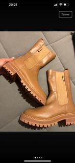 LIU JO BOTINNES cuir T 37 NEUVES beige foncé, Neuf, Beige, Boots et Botinnes, Liu-Jo