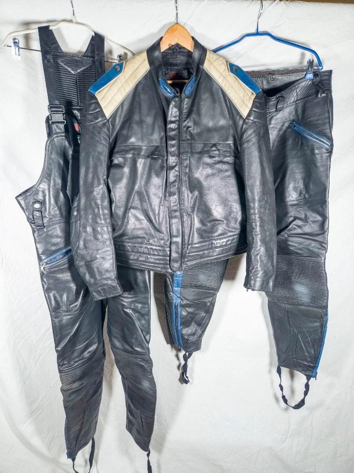 Volledige Lederen Motoruitrusting Gemeentepolitie - Top Skin, Verzamelen, Militaria | Algemeen, Overige soorten, Kleding of Schoenen