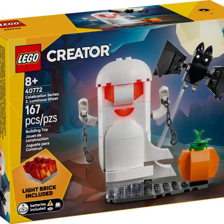 Lego 40772 Halloween-feestserie De gloeiende geest, Kinderen en Baby's, Speelgoed | Duplo en Lego, Nieuw, Lego, Complete set, Ophalen of Verzenden