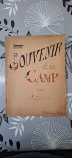 Original partition de musique souvenir d'un prisonnier belge, Ophalen of Verzenden