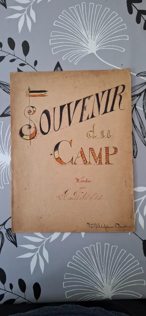 Original partition de musique souvenir d'un prisonnier belge, Verzamelen, Militaria | Tweede Wereldoorlog, Ophalen of Verzenden