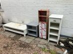verschillende kasten en salontafel, meubels voor 1€, Ophalen