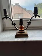 Koperen kandelaars, Antiek en Kunst, Ophalen, Glas