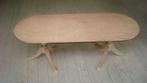 vintage, salontafel gezandstraald , koperen voetjes, Ophalen, Minder dan 50 cm, 100 tot 150 cm, Zo goed als nieuw