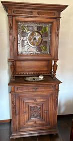 Antieke glas in lood kast, Antiek en Kunst, Ophalen