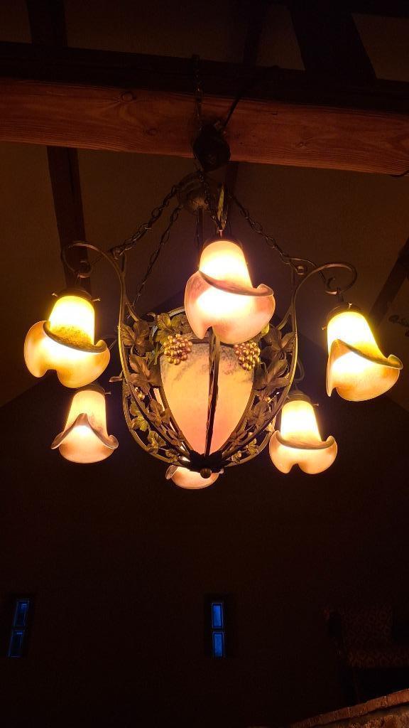 Franse Art deco luchter, Antiek en Kunst, Antiek | Verlichting, Ophalen