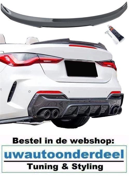 Achterklep Ducktale Spoiler Carbon Look Voor Bmw 4 Serie G22, Auto diversen, Tuning en Styling, Verzenden