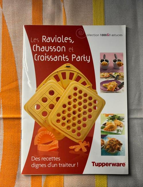 Livret de recette Tupperware Ravioles, croissant party, Hobby en Vrije tijd, Taarten en Cupcakes maken, Nieuw, Ophalen of Verzenden