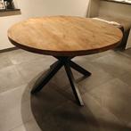 Ronde Mango houten tafel 120cm diameter!, Huis en Inrichting, Ophalen, Zo goed als nieuw