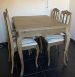 Antieke tafel met 4 stoelen, Antiek en Kunst, Ophalen