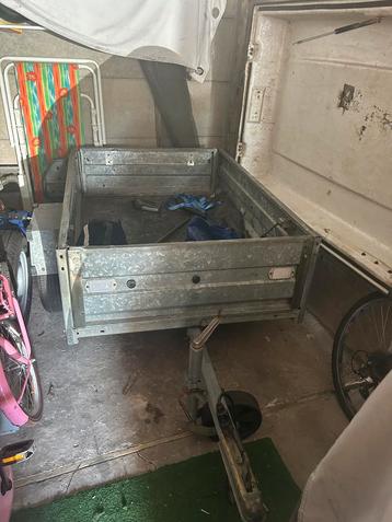 Gesloten aanhanger 1 as, Autos : Divers, Remorques, Enlèvement, Utilisé
