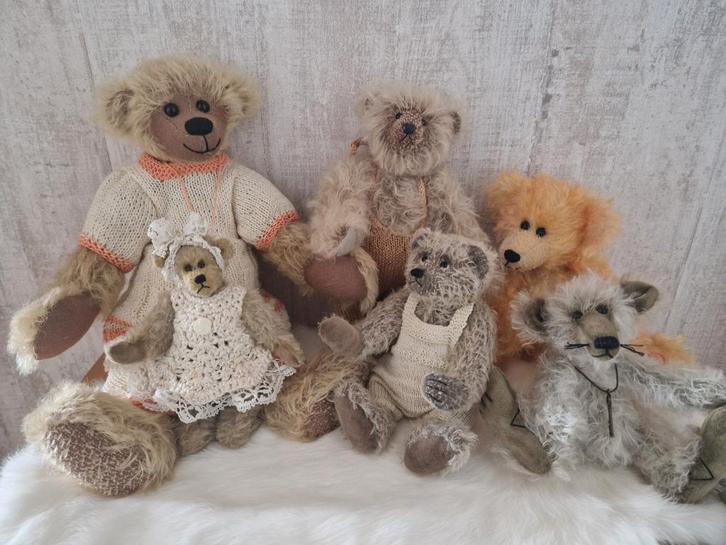 Handgemaakte beren, Verzamelen, Beren en Cherished Teddies, Zo goed als nieuw, Ophalen of Verzenden