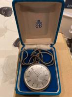 Zakhorloge, Handtassen en Accessoires, Horloges | Antiek, Zakhorloge, Staal, Met ketting, Onbekend