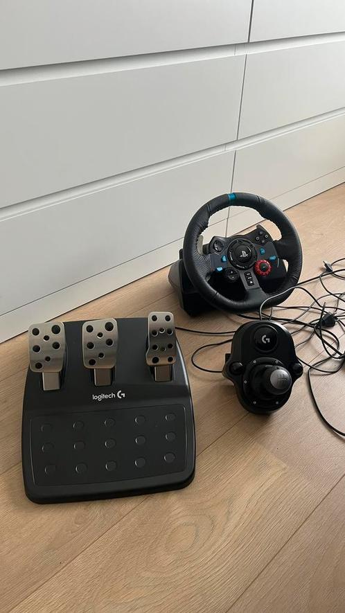 Logitech G29 met shifter, Games en Spelcomputers, Spelcomputers | Sony Consoles | Accessoires, Zo goed als nieuw, Ophalen