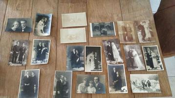 Lot cartes postales en noir et blanc couples Antoing Tournai