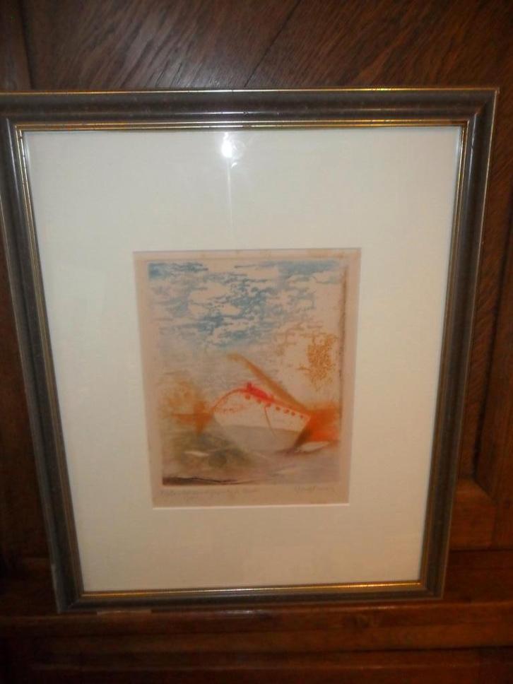 Eau Forte de Carcan René (St Josse 1925- Etterbeek1993), Antiek en Kunst, Kunst | Etsen en Gravures, Ophalen of Verzenden