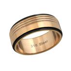 Tweekleurige roestvrij stalen herenring, Handtassen en Accessoires, Ringen, 20 of groter, IJzer of Staal, Heer, Nieuw