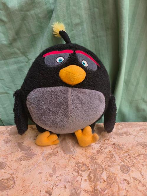 Knuffel van zwarte Bom vogel (Angry Birds), Kinderen en Baby's, Speelgoed | Knuffels en Pluche, Zo goed als nieuw, Overige typen