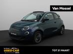 Fiat 500e C Icon 42 kWh | Navi | ECC | PDC | LMV | LED |, Auto's, Fiat, Stof, Cabriolet, Parkeersensor, Te koop