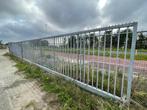Dubbele schuifpoort | Lengte: 34.500 mm | Handmatig, Tuin en Terras, Tuinpoorten, Gebruikt, Schuifpoort, Ophalen of Verzenden