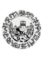 Assiette Iittala Taika 30 cm noir/blanc ; 6 pièces, Comme neuf, Autres styles, Enlèvement, Porcelaine