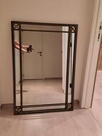 Zware spiegel met goud/bronskleurige omkadering. 14kg., Enlèvement