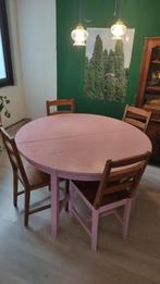 Table à manger à rallonge & 2 chaises, Maison & Meubles, Tables | Tables à manger, 100 à 150 cm, 100 à 150 cm, Rond, Enlèvement