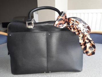 Zwarte hand/schoudertas Aldo, Ophalen of Verzenden, Zo goed als nieuw, Zwart, Handtas