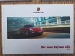 PORSCHE CAYMAN GTS 981  2014 BROCHURE 42 PAGES EN ALLEMAND, Livres, Comme neuf, Porsche, Enlèvement ou Envoi