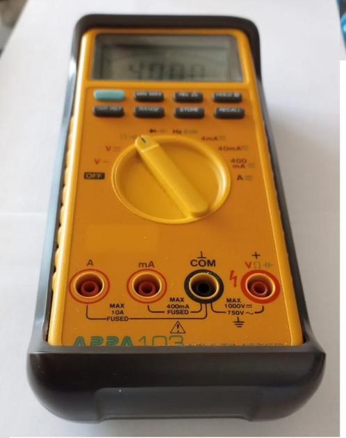 Multimeter/multimeter V/A/C/R/D/Hz, Doe-het-zelf en Bouw, Meetapparatuur, Zo goed als nieuw, Multimeter, Ophalen of Verzenden