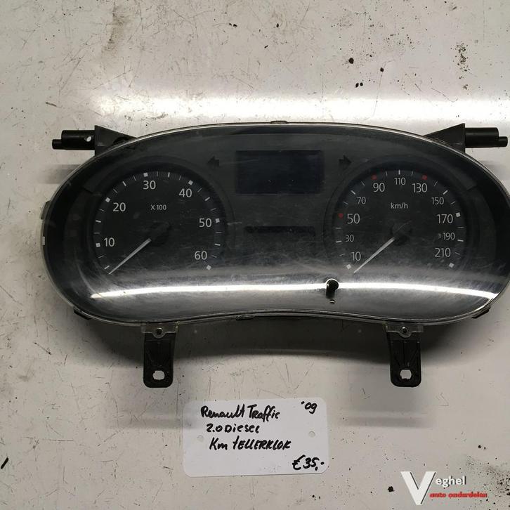 Renault Traffic 2009 2.0 diesel  Km Tellerklok  P8200283194-, Auto-onderdelen, Dashboard en Schakelaars, Gebruikt, Ophalen of Verzenden
