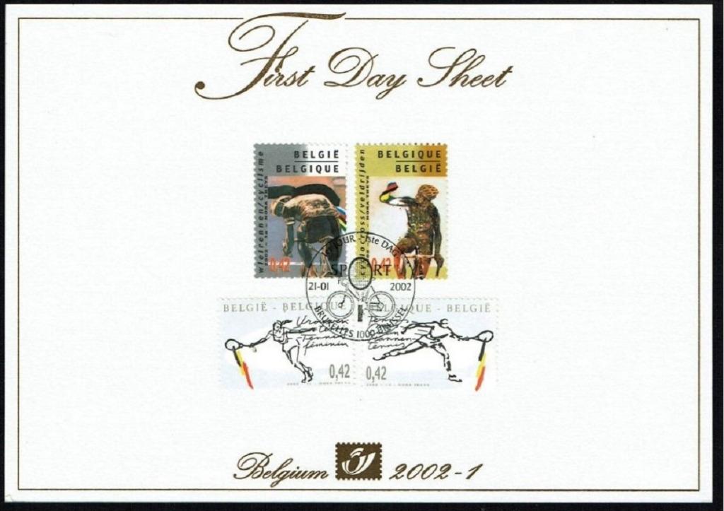 Année 2002 : FDS 2002-01 - 3052 3055 - Sport, Enlèvement ou Envoi, Sport