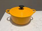 Le Creuset Tradition 18 cm Nectar en très bon état, Enlèvement ou Envoi, Comme neuf, Poêle à frire ou Sauteuse, Plaque céramique