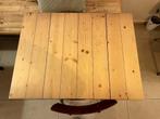 6 Tables horeca en bois et pieds en acier, Maison & Meubles, Tables | Tables à manger, 50 à 100 cm, Jusqu'à deux personnes, Rectangulaire