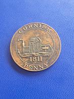 1811 Great Britain 1 penny Cornwall met vis en mijn, Verzenden, Overige landen, Losse munt