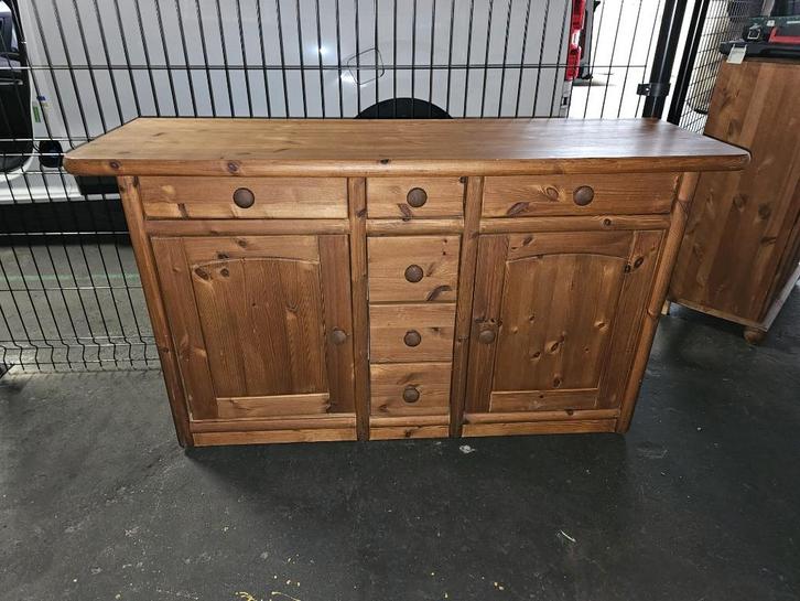 Commode en pin massif, Maison & Meubles, Armoires | Commodes, Comme neuf, Moins de 100 cm, 150 à 200 cm, 50 à 75 cm, Pin, Enlèvement ou Envoi