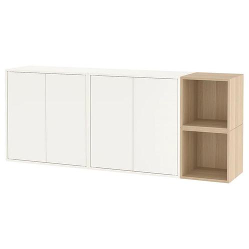 Ikea Eket Wandkast combinatie wit/beige, Huis en Inrichting, Kasten | Wandmeubels, Zo goed als nieuw, Ophalen