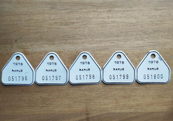 1978 Fiets- of bromfietsplaten - Serie, Verzamelen, Retro, Ophalen of Verzenden