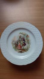 Service à dessert : 12 assiettes et 1 plat Porcelaine de Bav, Ophalen, Nieuw, Porselein