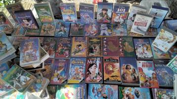 Lot de 100 vhs disney et dessins  animés, Enlèvement ou Envoi, Dessin animé, Tous les âges, Utilisé