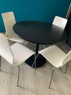 IKEA Gilbert eettafel met 4 stoelen, Ophalen, Gebruikt, 50 tot 100 cm, Rond