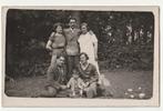 Carte-photo de famille, dans un bois, Mont-de-L'Enclus, Verzenden, Gebruikt, Overige onderwerpen, Foto