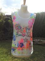 mooi wit topje print ( Peace ) in felle kleuren Nieuw TU, Vêtements | Femmes, Tops, Enlèvement ou Envoi, Taille 36 (S), Blanc