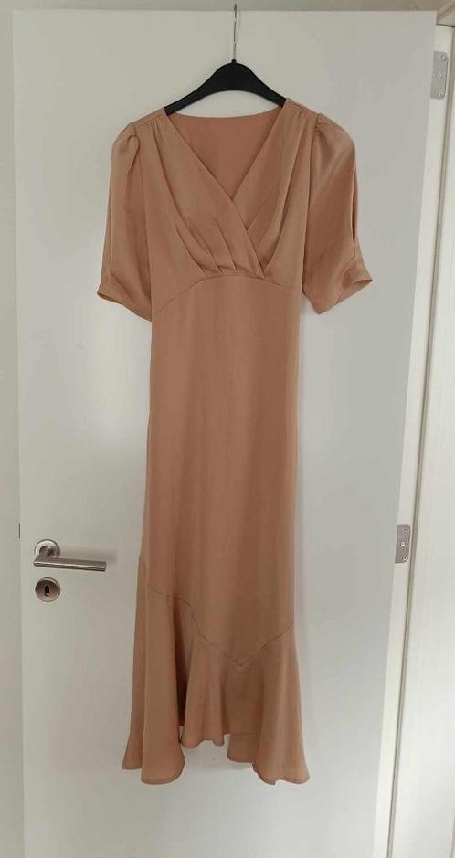 Jurk - Feestelijk - Oud Roze - Strik - Small - Dames - €50, Kleding | Dames, Jurken, Zo goed als nieuw, Maat 36 (S), Roze, Onder de knie