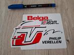 Vintage sticker autorally Belga team Philip Verellen, Ophalen of Verzenden, Zo goed als nieuw, Auto of Motor