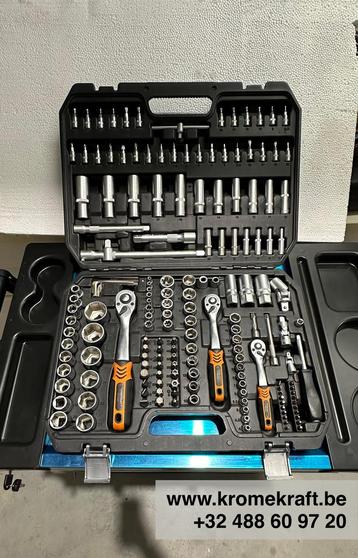 NIEUW Gereedschapkoffer - 171 stuks - Doppen & Bitset beschikbaar voor biedingen