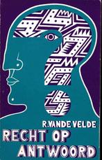 Recht op antwoord (pamflet) - Roger van de Velde, Ophalen of Verzenden, Gelezen