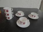 café de côte d'Ivoire, 6 espresso kopjes, 3 schoteltjes, Antiek en Kunst, Verzenden