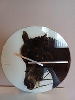 Karlsson , glazen paarden wandklok., Ophalen, Zo goed als nieuw, Wandklok